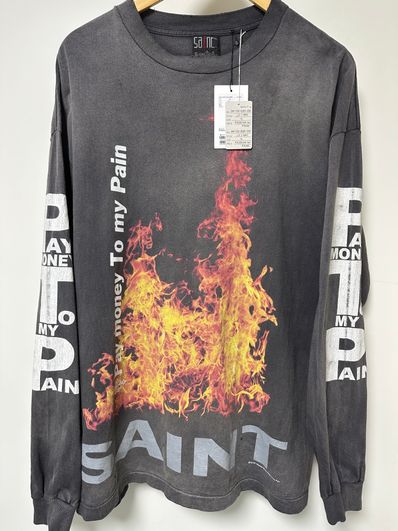 SAINT Mxxxxxx x Pay money To my Pain PTP_SS Tee / SR TO SS "Black"