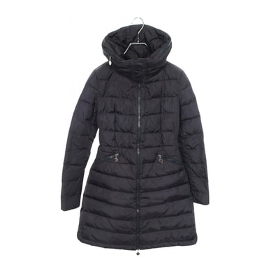 モンクレール MONCLER FLAMME ダウンジャケット 衣料品 アウター ナイロン レディース ネイビー系 4992905 【中古】