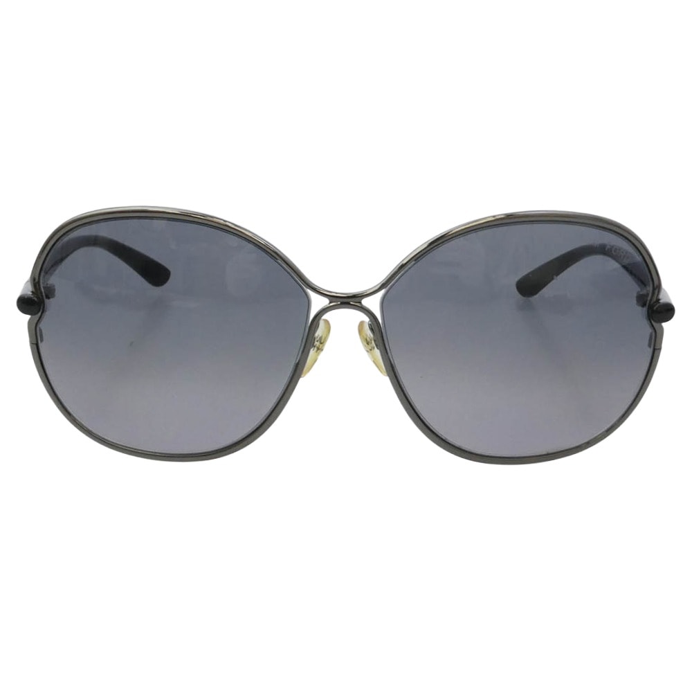 TOM FORD トムフォード サングラス TF222 イタリア製 Leila サングラス レイラ アイウェア フレーム:ブラック系 レンズ:ブラック系 63□14【中古】