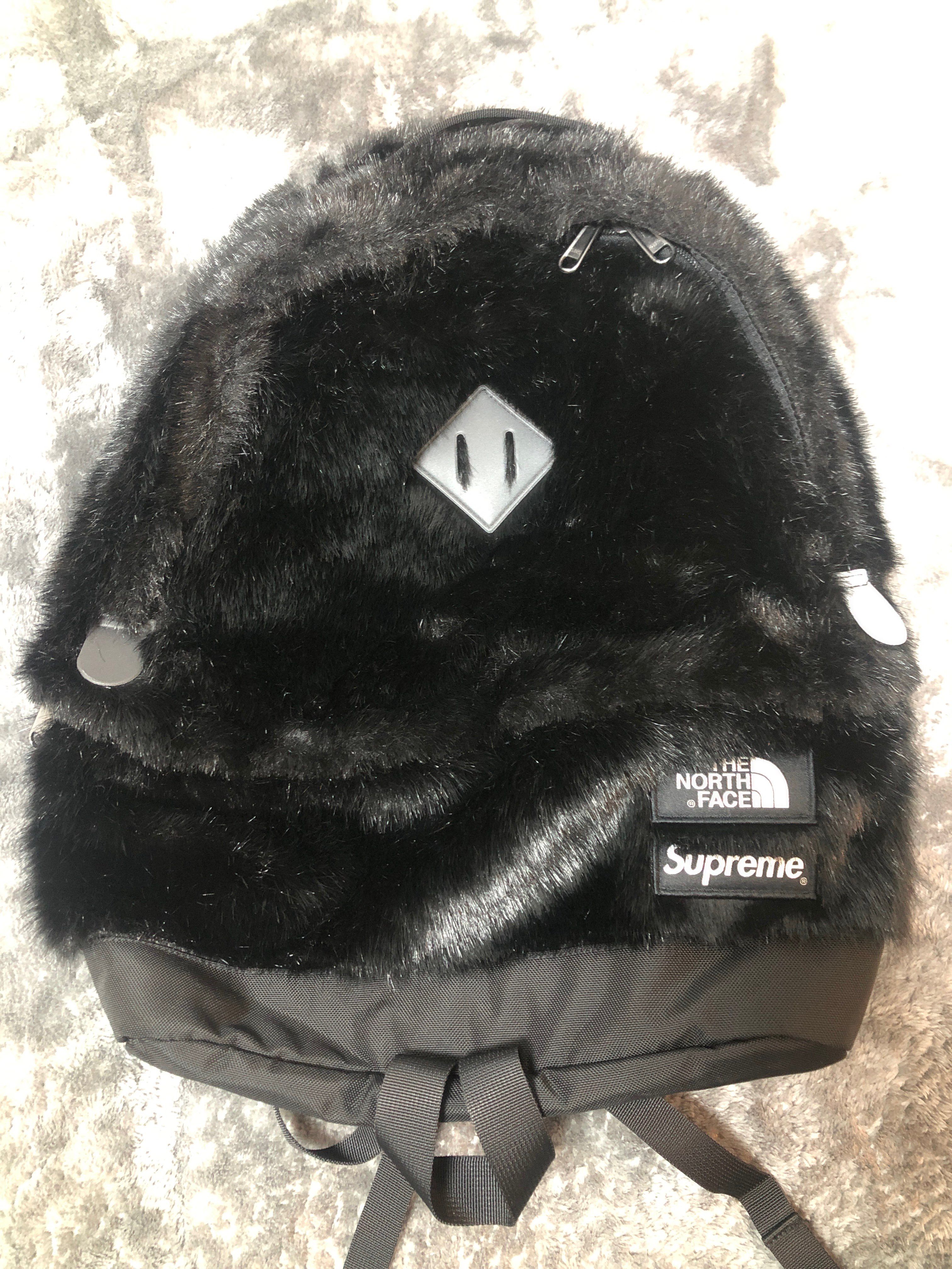 Supreme x The North Face Faux Fur Backpack "Black"
