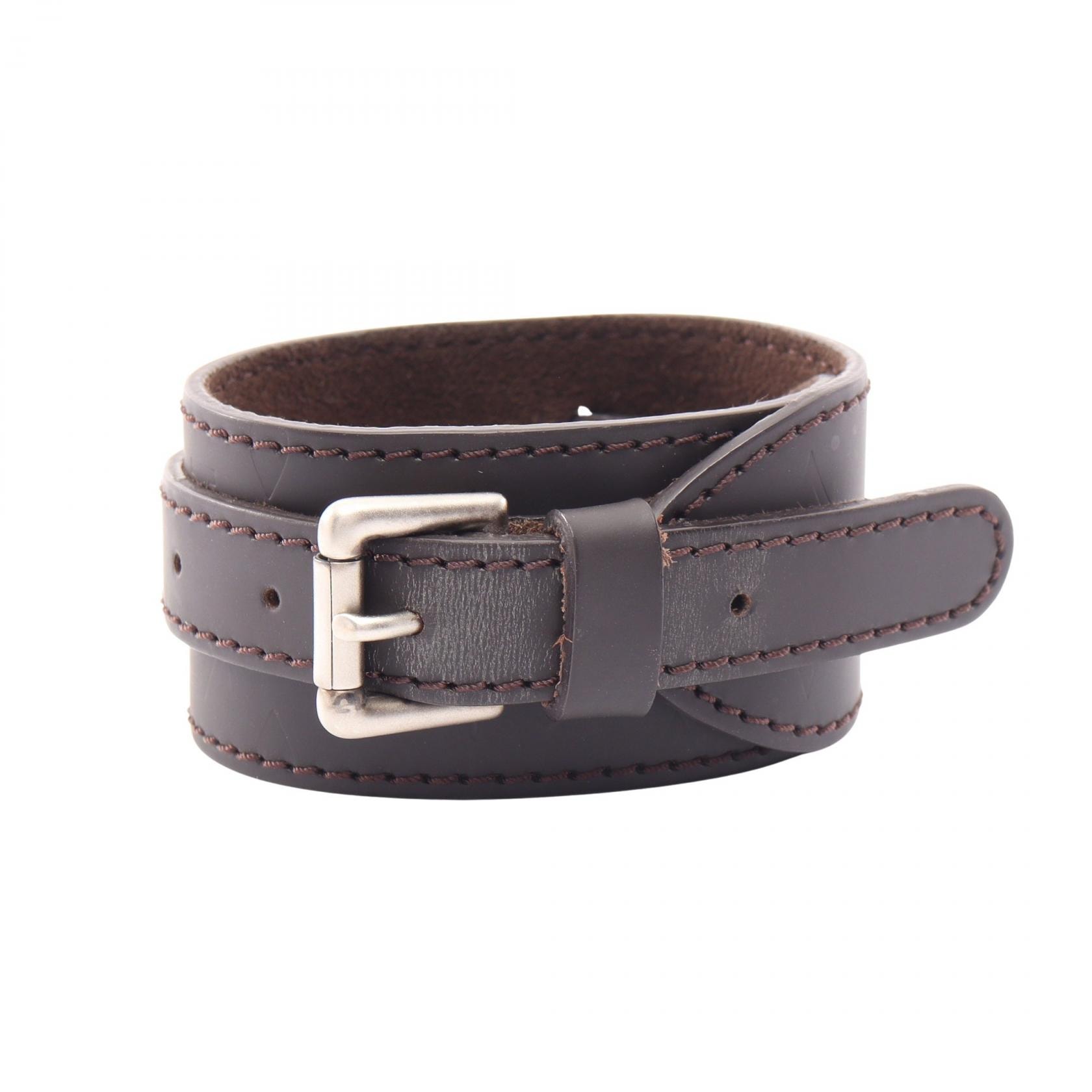 ルイ・ヴィトン LOUIS VUITTON ブラスレ フォース モノグラムグラセ カフェ ブレスレット アクセサリー レザー メンズ レディース ブラウン系 M66500 【中古】