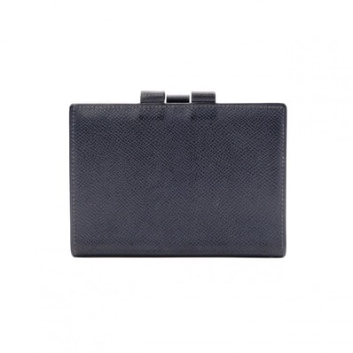 HERMES エルメス カサンドラ 手帳カバー レザー ネイビー □B 刻印