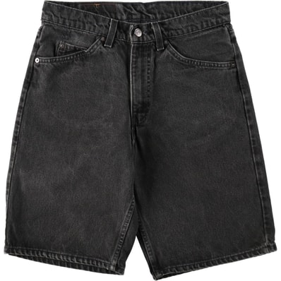 古着 90年代 リーバイス Levi's 550 RELAXED FIT オレンジタブ ブラックデニムショーツ ハーフパンツ USA製 メンズw30相当 ヴィンテージ/eaa637132