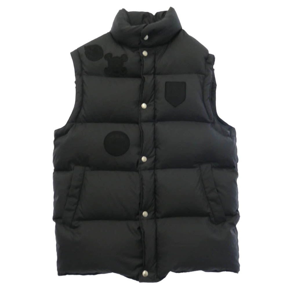 STUSSY ステューシー SOPHNET. ソフネット SOPH-67151 × SOPHNET ソフネット ロゴワッペン ダウンベスト ジレ ブラック系【中古】