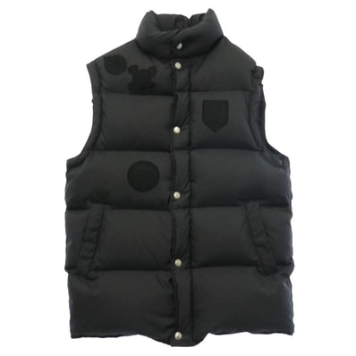 STUSSY ステューシー SOPHNET. ソフネット SOPH-67151 × SOPHNET ソフネット ロゴワッペン ダウンベスト ジレ ブラック系【中古】