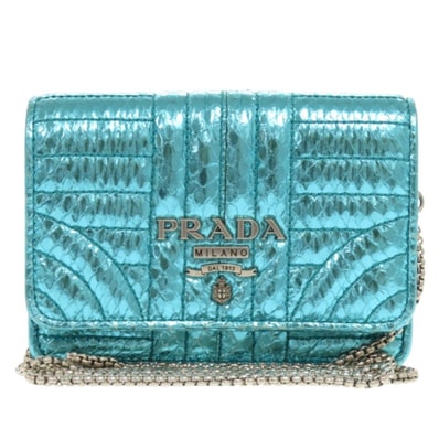 プラダ ダイアグラム チェーンウォレット 1DH001 パイソ