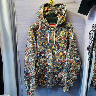 Supreme x Mike Kelley Zip Up Hooded Sweatshirt "Multicolor"