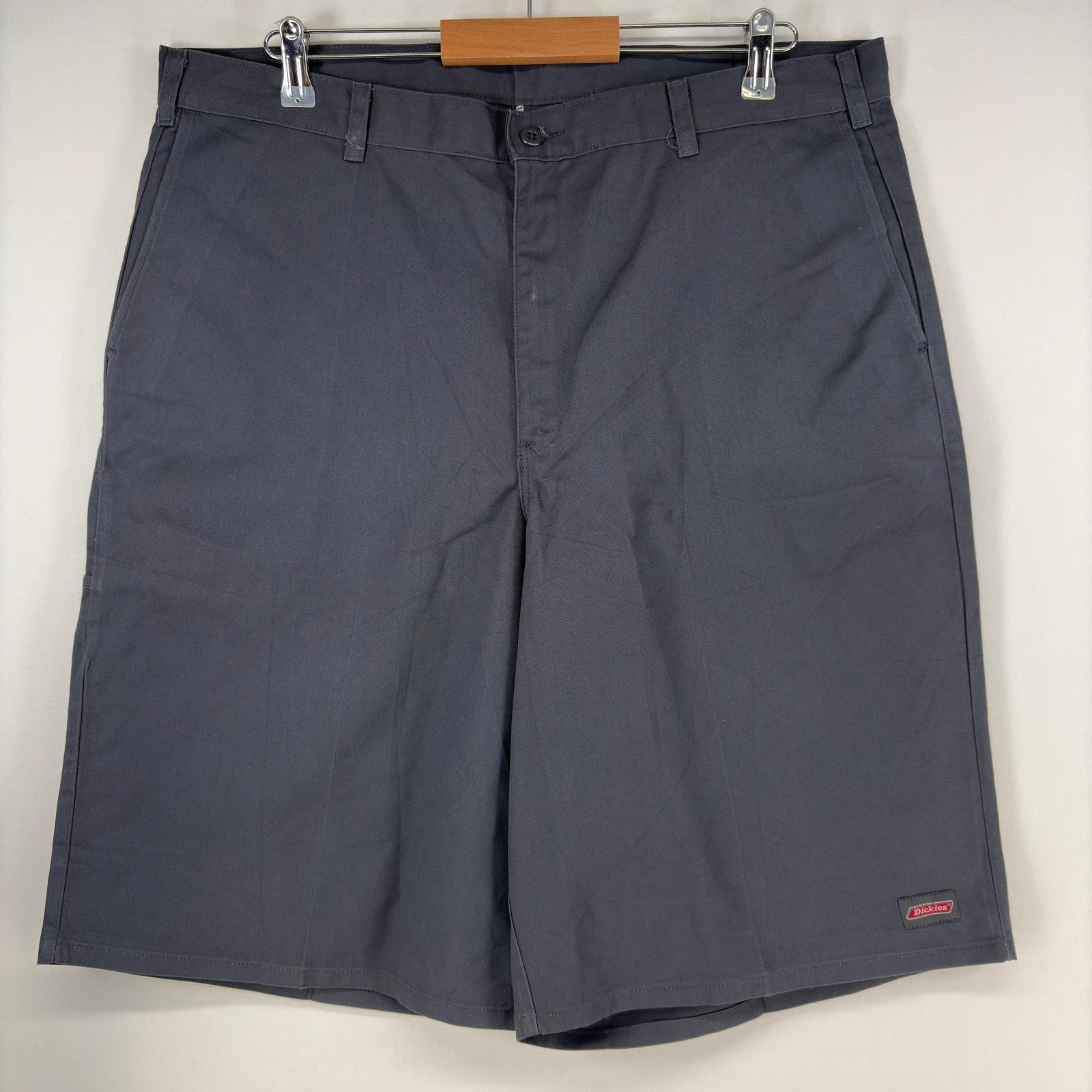 古着 ディッキーズ Dickies ショートパンツ ワーク ワンポイント ハーフパンツ 大きいサイズ グレー メンズ