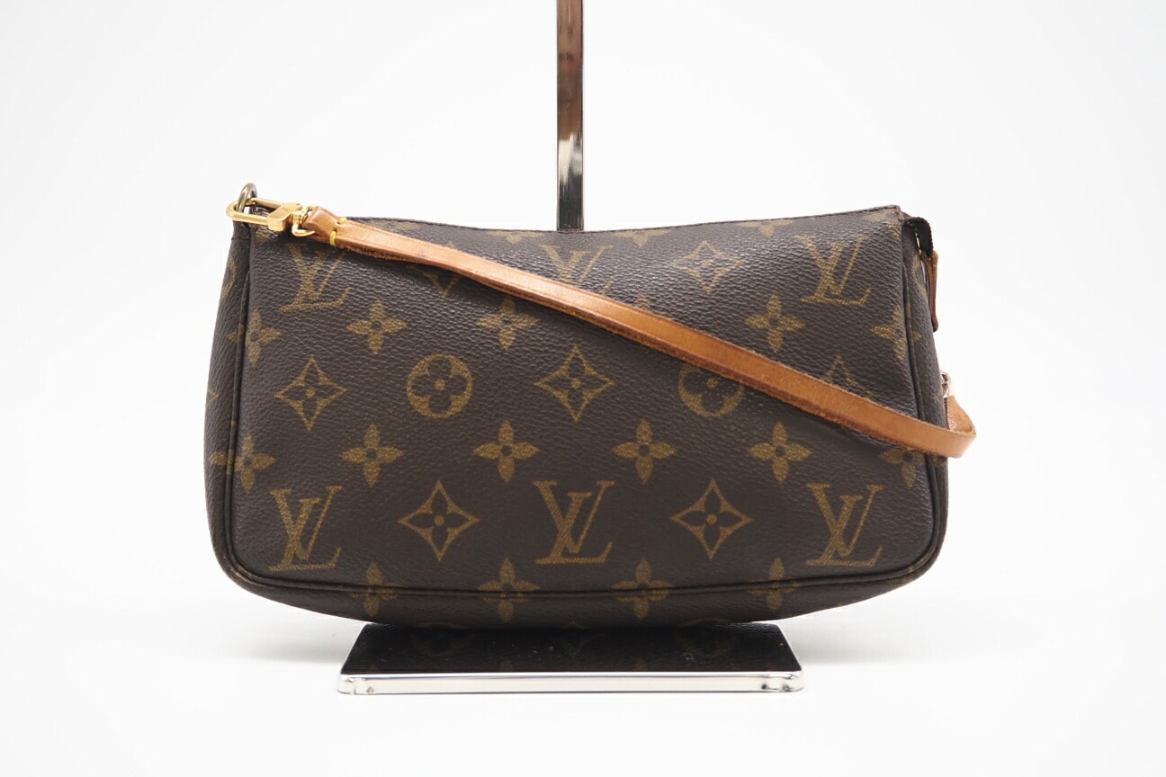 LOUIS VUITTON ルイ・ヴィトン モノグラム アクセソワール M51980 ポーチ ブラウン コーティングキャンバス レディース