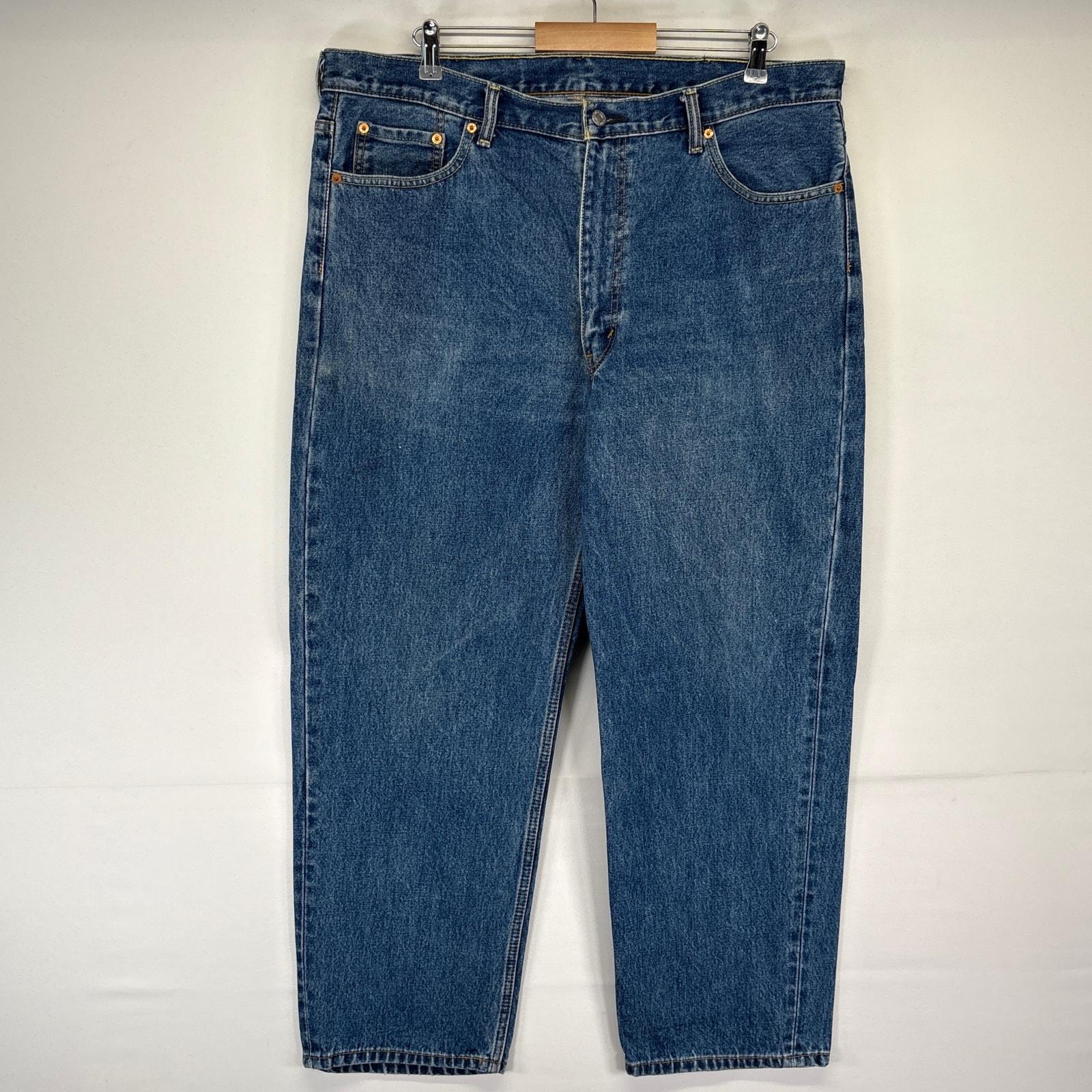 古着 リーバイス Levi's デニムパンツ 550 テーパード ジーンズ ジーパン 長ズボン 大きいサイズ w40 L30 ブルー メンズ