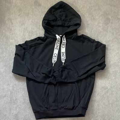 CELINE Loose Celine Sweatshirt / Cotton Fleece "Black"