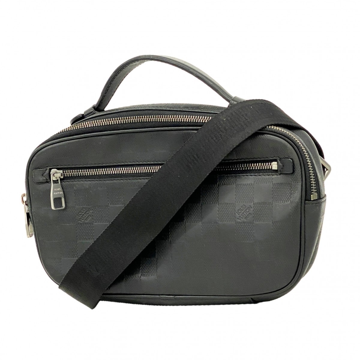 【6dd4452-k】ルイヴィトン ボディバッグ ダミエ・アンフィニ アンブレ-ル N41288 オニキス【中古】メンズ