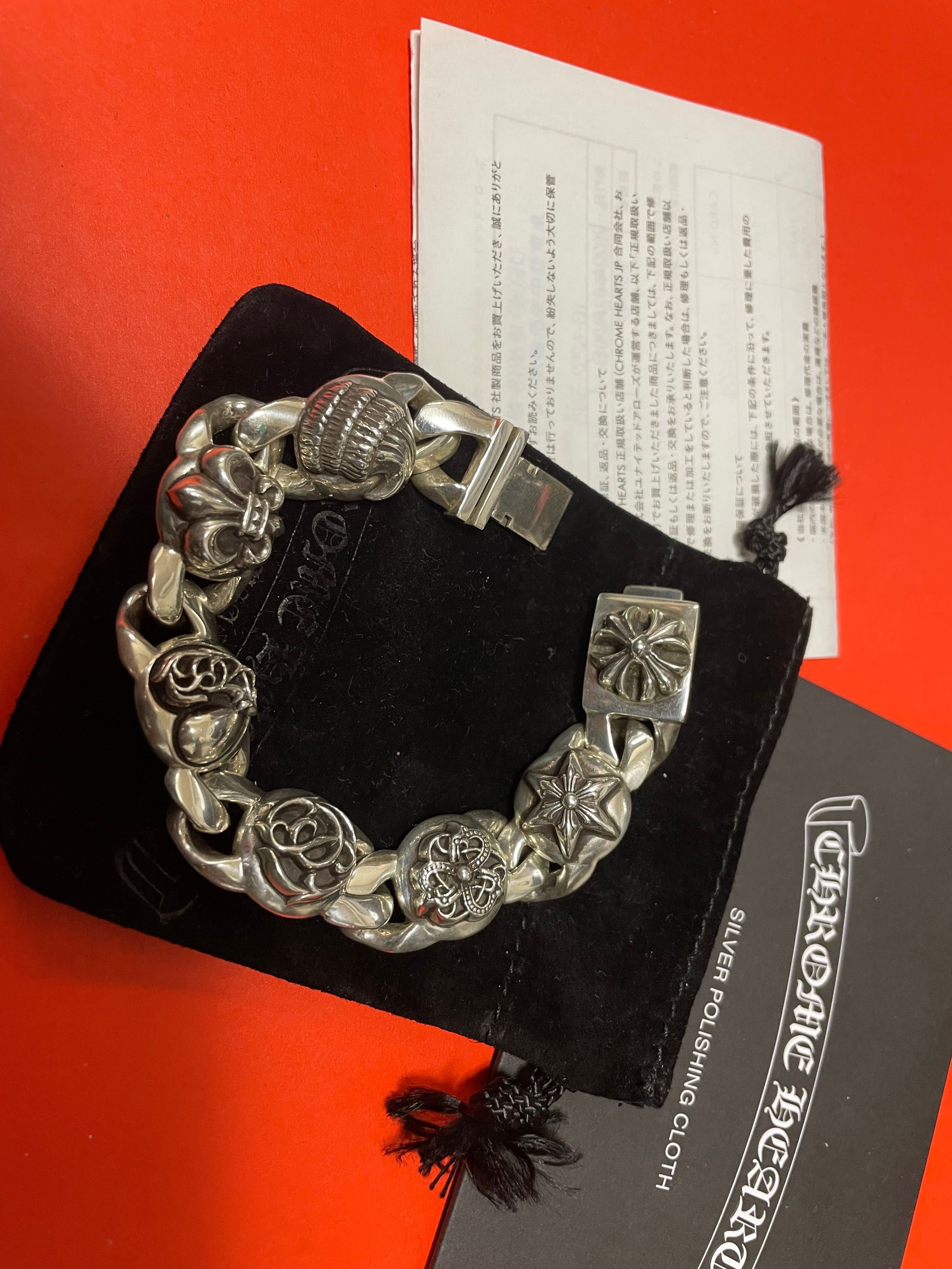 Chrome Hearts BS Flare Link Bracelet "Silver"