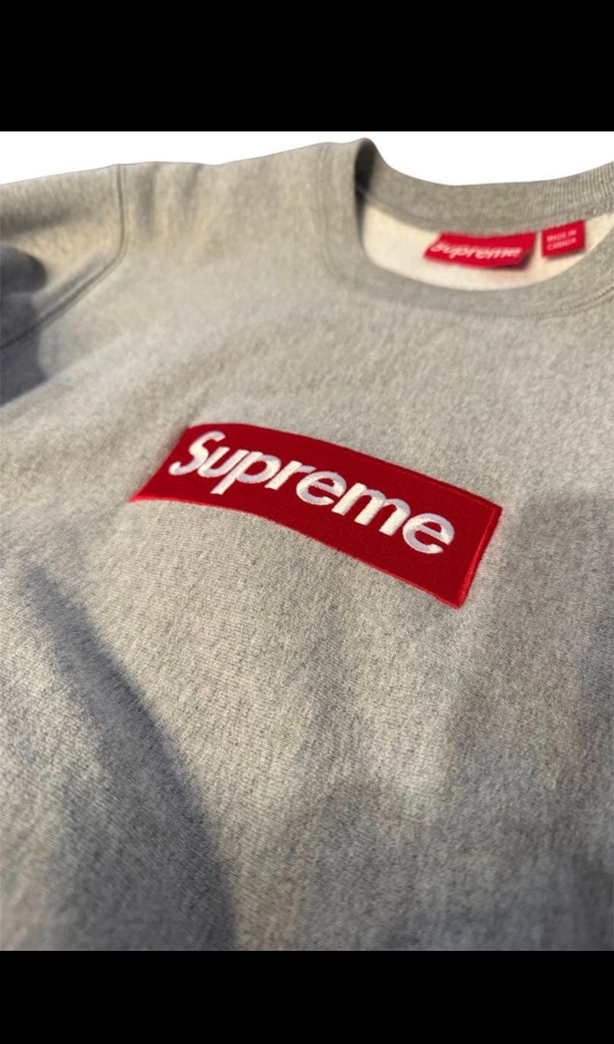 Supreme Box Logo Crewneck Sweatshirt "Ash Grey" (18FW)