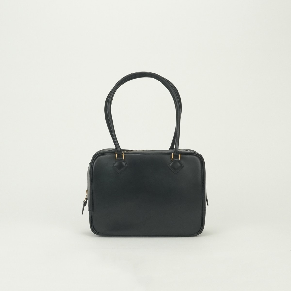 エルメス HERMES プリュム20 プリュム 20 プリュムミニ バッグ トートバッグ ボックスカーフ ノワール Noir ブラック Black 黒 ゴールド金具 ハンドバッグ