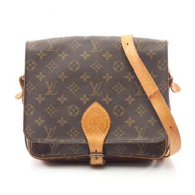 ルイ・ヴィトン LOUIS VUITTON カルトシエールGM モノグラム ショルダーバッグ バッグ PVCコーティングキャンバス レザー レディース ブラウン系 M51252 【中古】