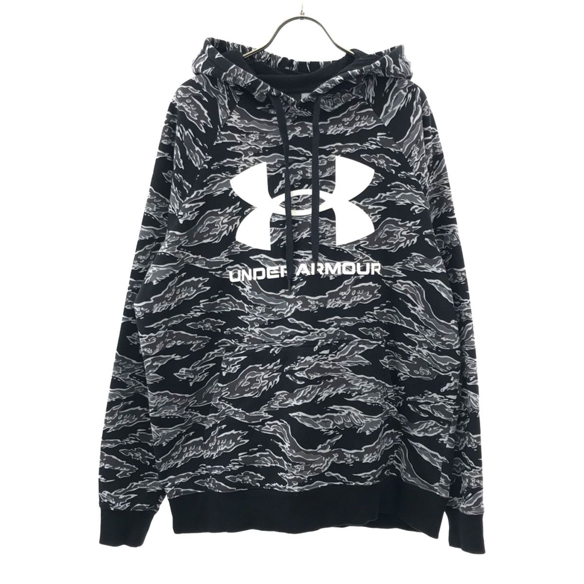 UNDER ARMOUR アンダーアーマー 長袖 スウェットパーカー LG ブラック系