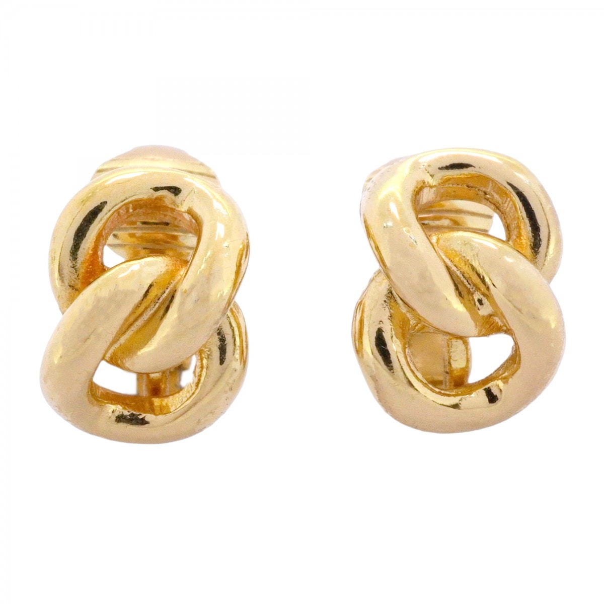 【6jdb0033-k】クリスチャンディオール イヤリング GPメッキ ゴールド【中古】レディース