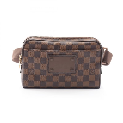 ルイ・ヴィトン LOUIS VUITTON バムバッグ ブルックリン ダミエエベヌ ウエストバッグ ボディバッグ バッグ PVCコーティングキャンバス レザー レディース ブラウン系 N41101 【中古】