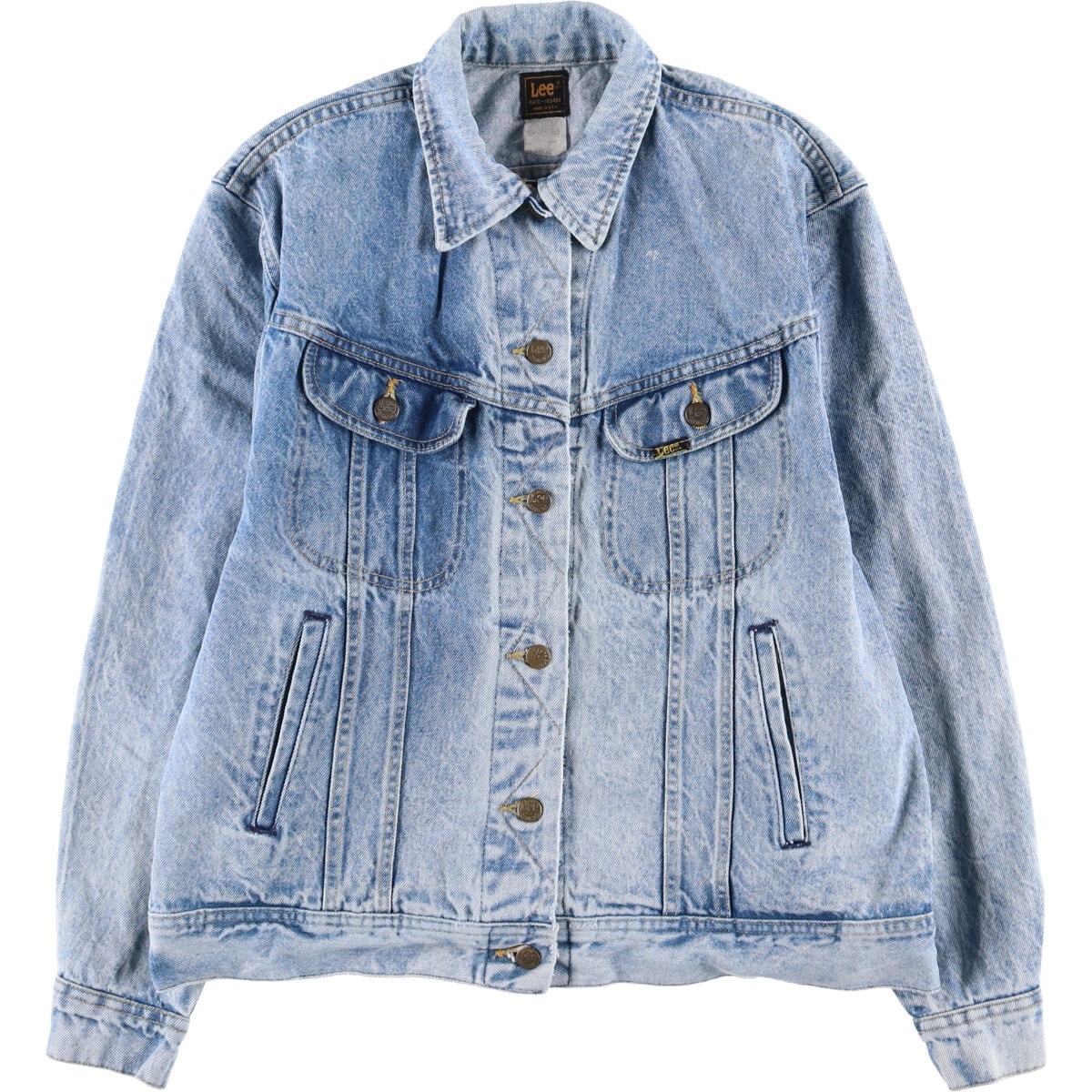 古着 70~80年代 リー Lee RIDERS ライダース デニムジャケット Gジャン USA製 レディースL相当 ヴィンテージ/eaa586157