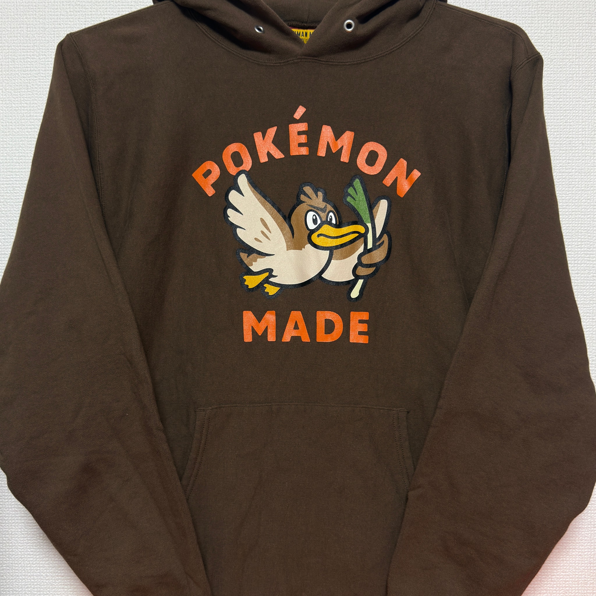 HUMAN MADE x Pokemon Made Heavyweight Hoodie (Kamonegi) "Brown"