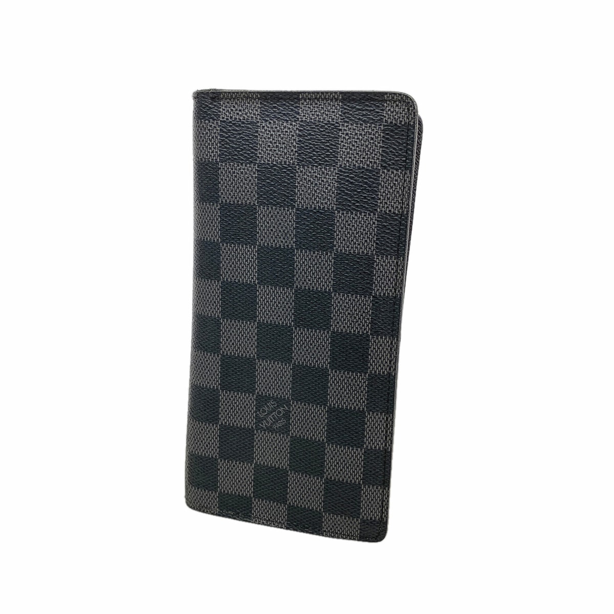 【6kc2061】ルイヴィトン 長財布 ダミエ・グラフィット ポルトフォイユブラザ N62665 ブラック グレー【中古】メンズ