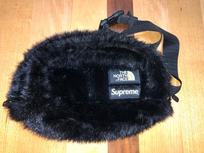 Supreme x The North Face Faux Fur Waist Bag "Black" NM82093I / NF0A5G87