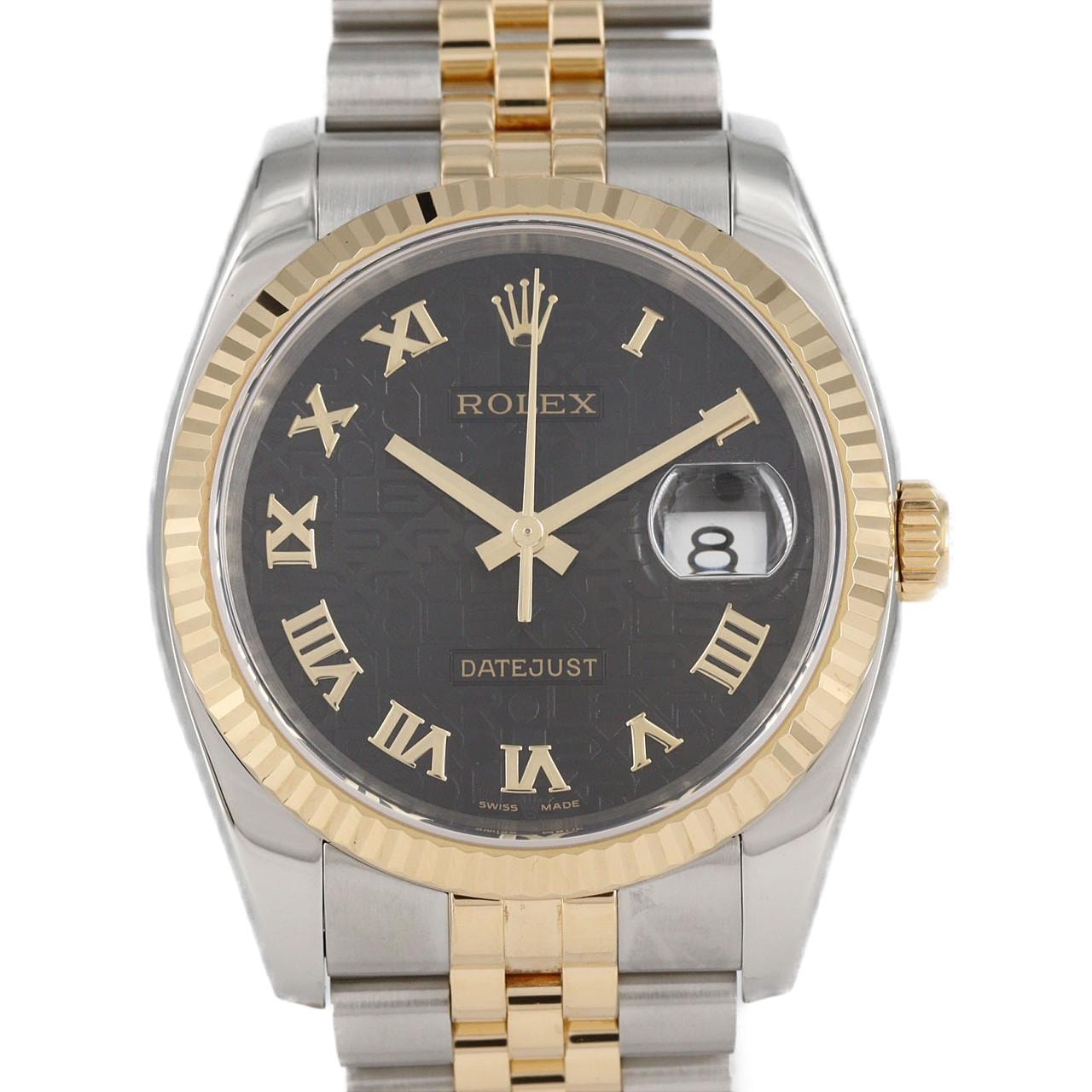 ロレックス デイトジャスト 116233 SSxYG 自動巻 F番