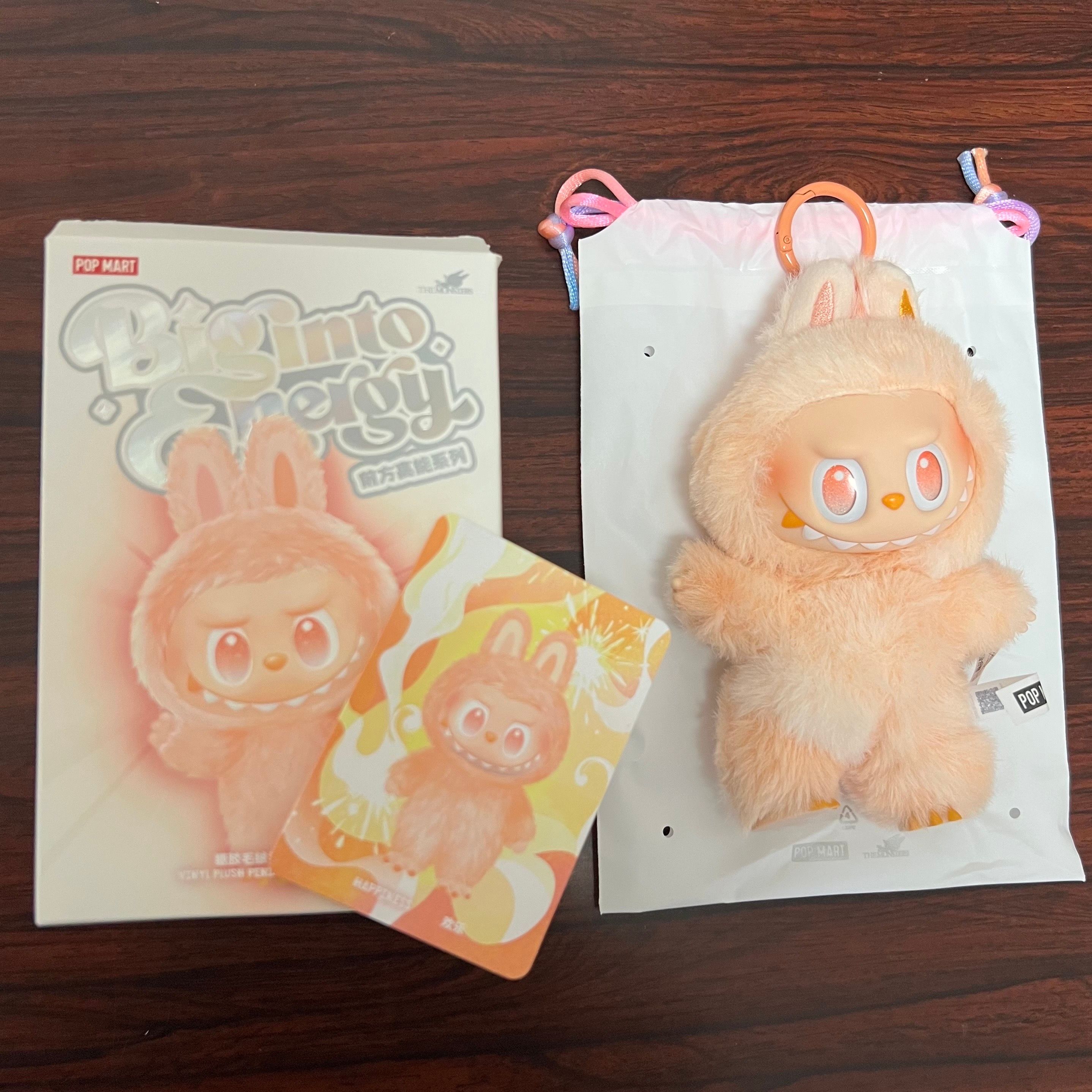 POP MART THE MONSTERS (LABUBU) Big into Energy Series Plush Pendant HAPPINESS