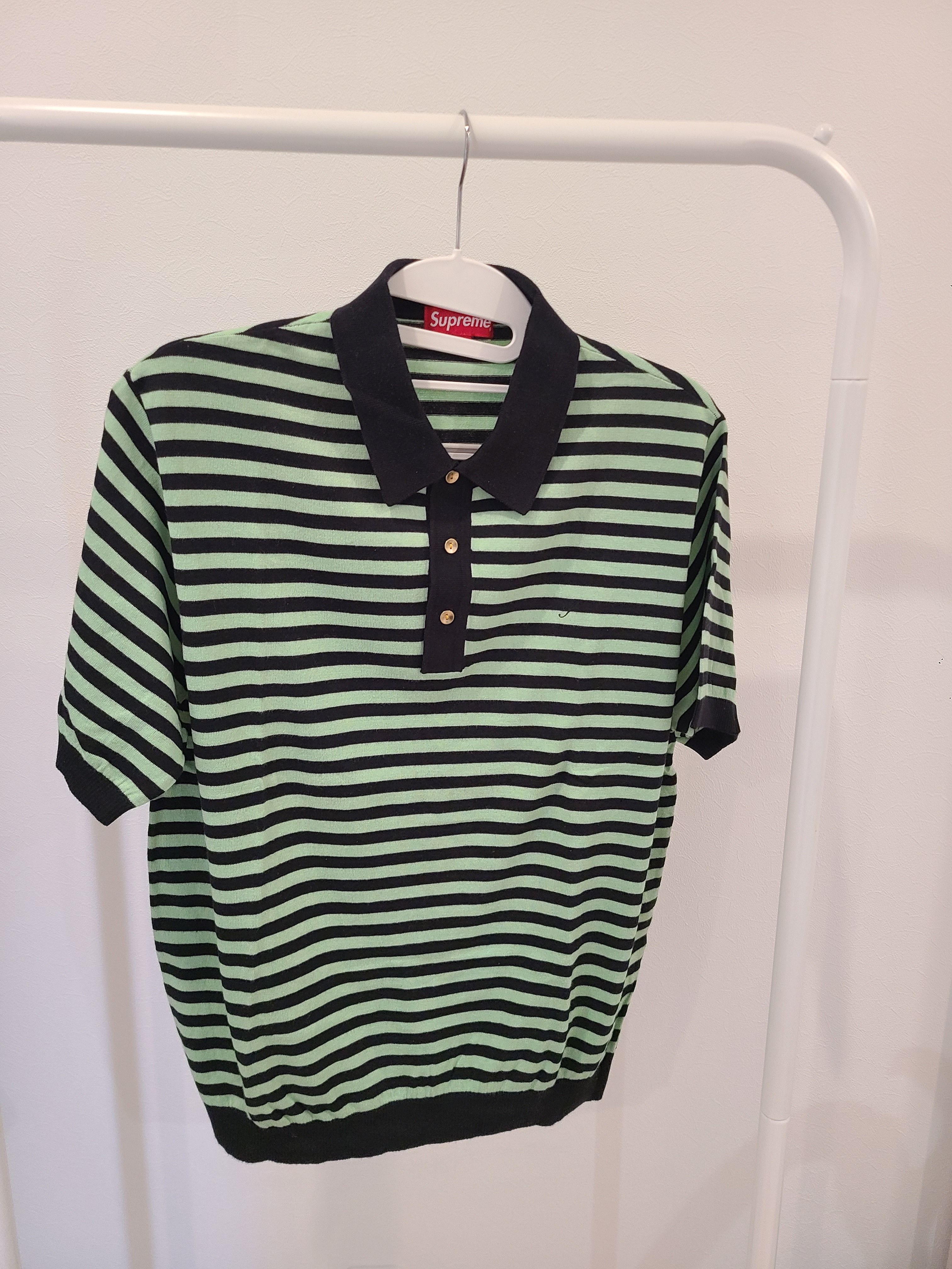 Striped Knit Polo