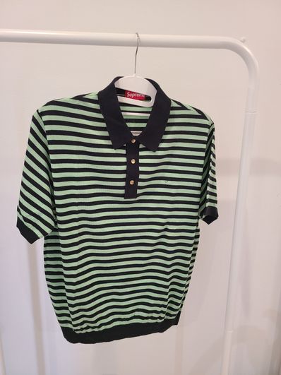 Striped Knit Polo