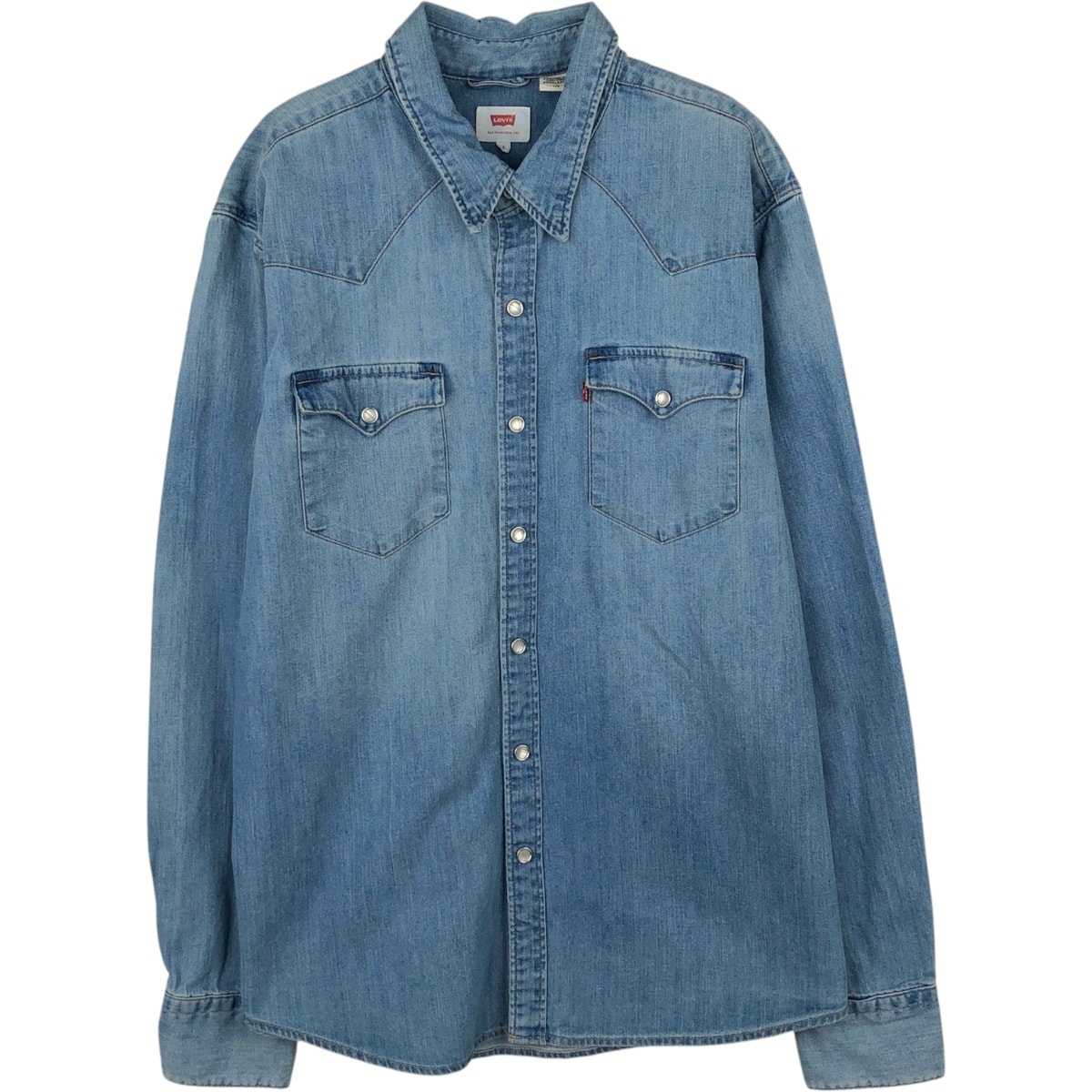 古着 リーバイス Levi's 長袖 デニムウエスタンシャツ メンズL相当/eaa652162