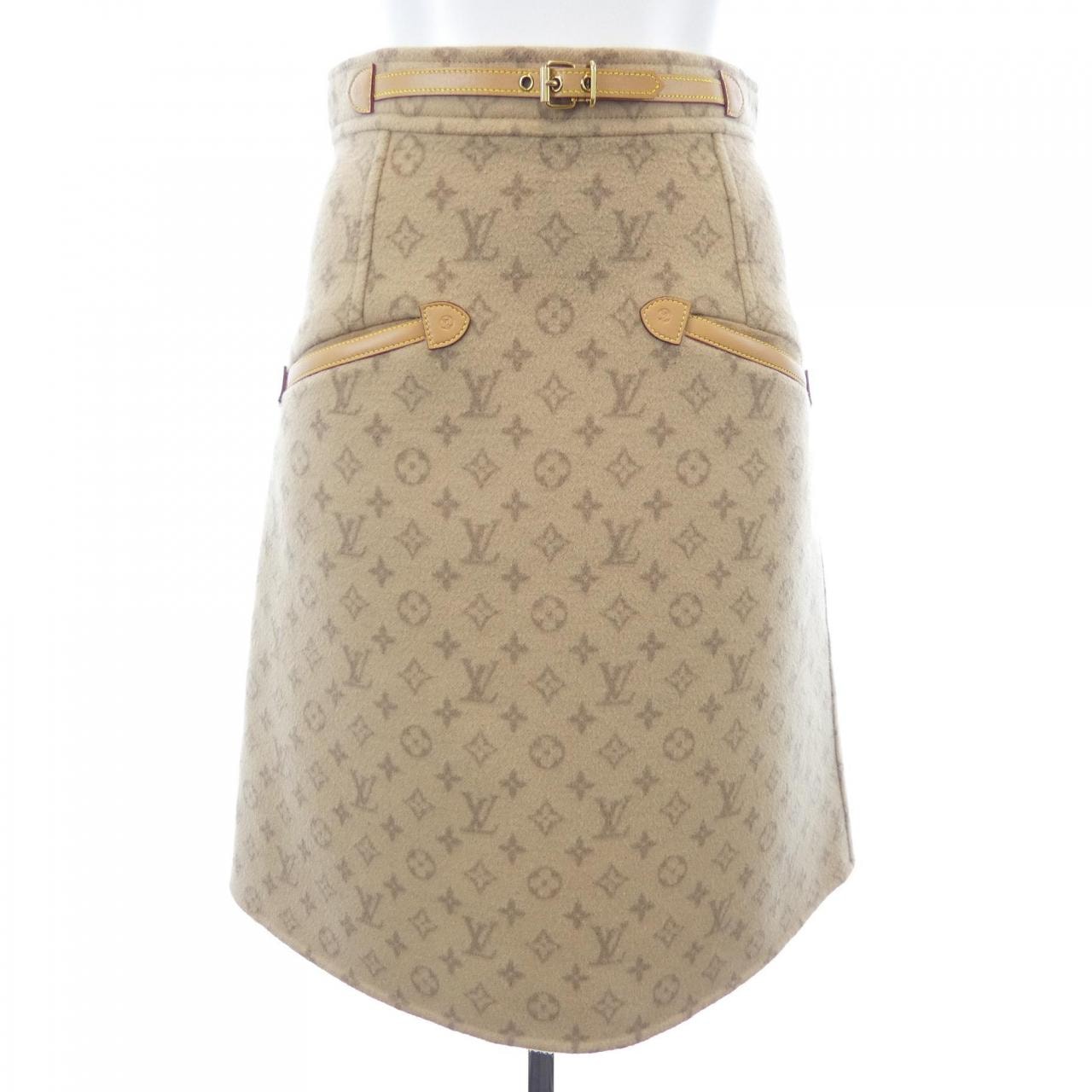 ルイヴィトン LOUIS VUITTON プレッピーダブルフェイスAラインスカート FNSK32QS3 スカート