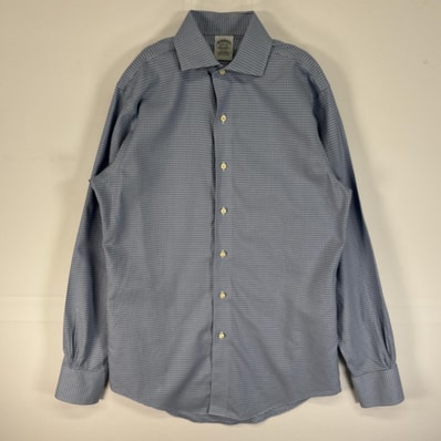 古着 90's/90年代 ブルックスブラザーズ Brooks Brothers 長袖シャツ チェック NON-IRON 14 1/2-33 S ブルー系 マルチカラー メンズ