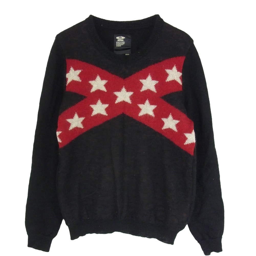 CHALLENGER チャレンジャー ニット 星柄 スター モヘア ニット セーター ブラック系 M【中古】