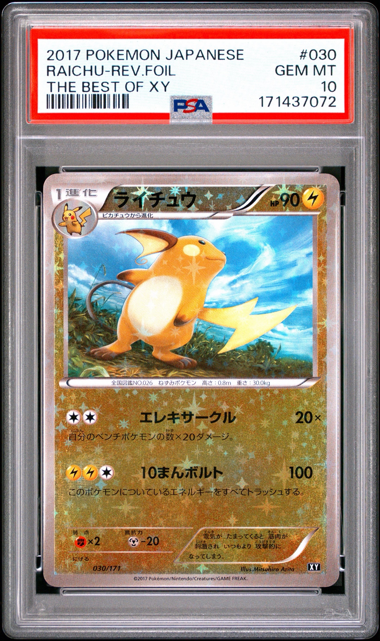ライチュウ :ミラー [XY 030/171](ハイクラスパック「THE BEST OF XY」)