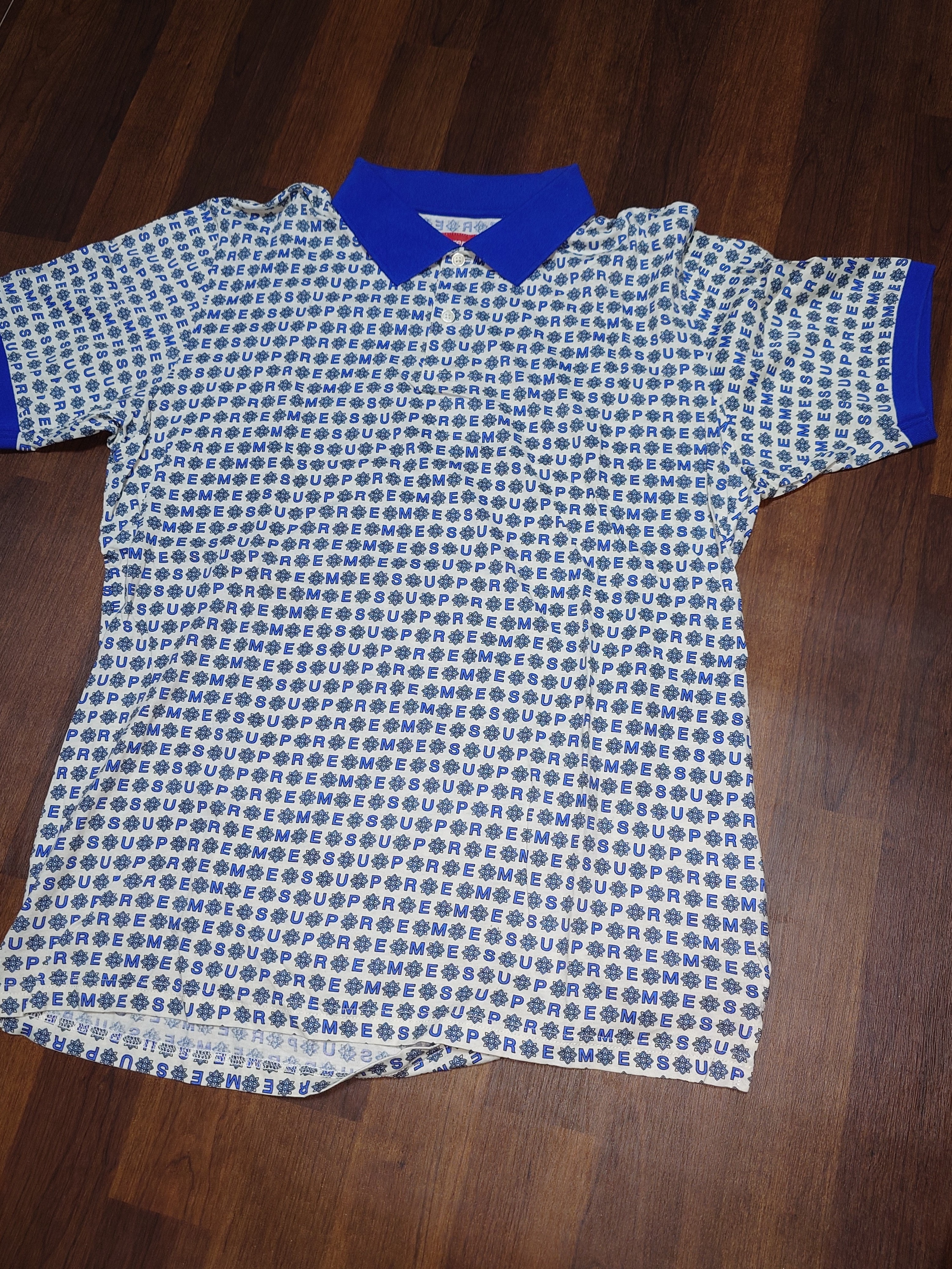 Supreme Stripe Button Up Polo 