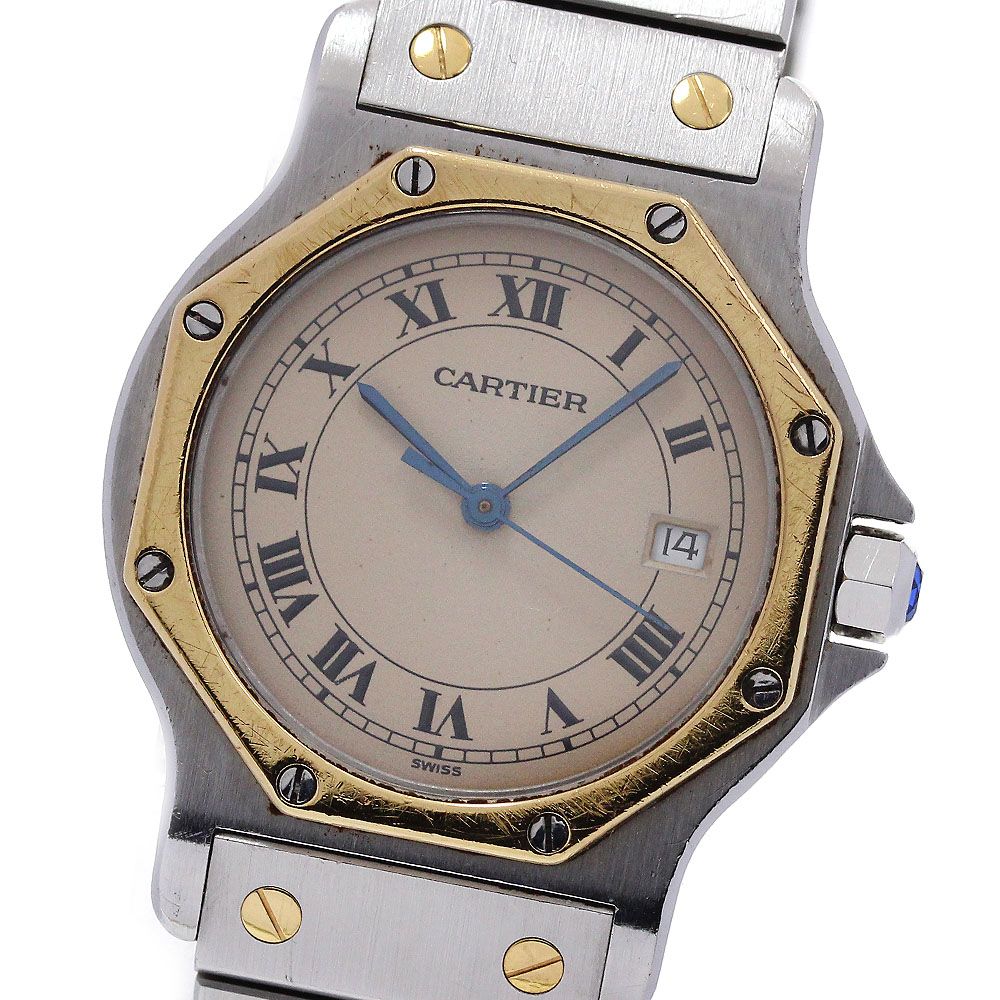 カルティエ サントスオクタゴン LM W2001583 メンズ 【中古】