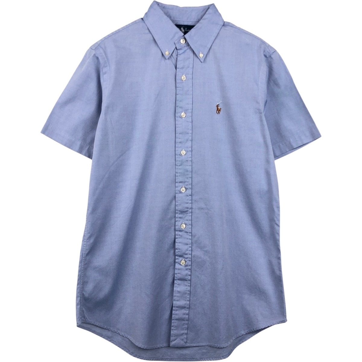 古着 ラルフローレン Ralph Lauren CUSTOM FIT 半袖 ボタンダウンシャツ メンズM相当/eaa668672