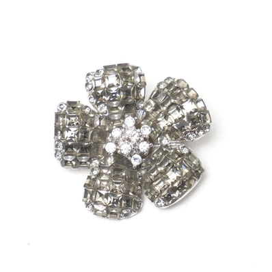 ■美品■FOXEY BOUTIQUE フォクシー ブティック Brooch Fleur ブローチ フラワー ラインストーン ブランド古着【中古】20260923/RB0747