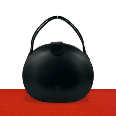 LOEWE ロエベ アナグラム レザー ハンドバッグ ブラック
09729