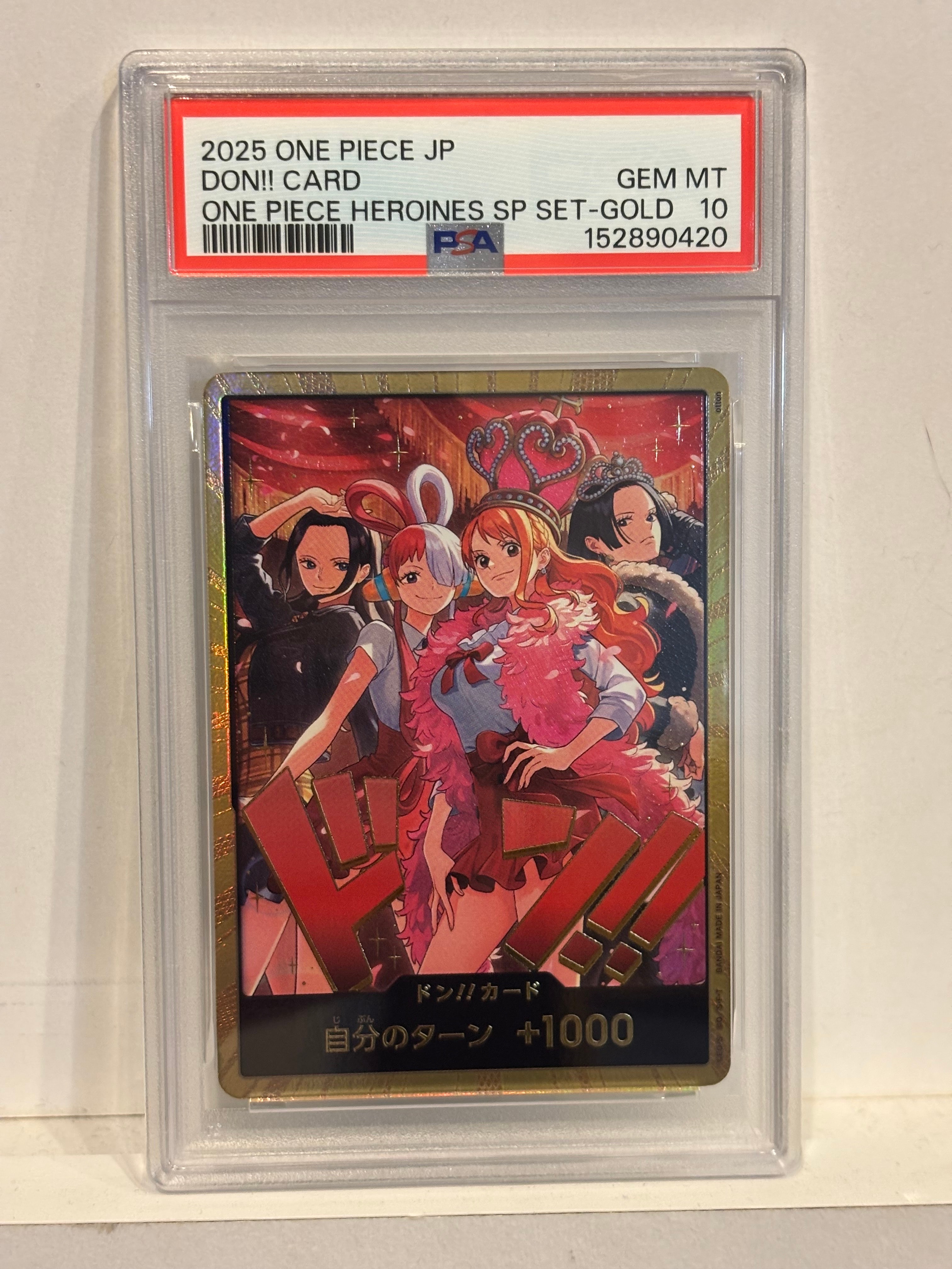 PSA10】ドン!!カード : ロビン&ウタ&ナミ&ハンコック スーパーパラレル