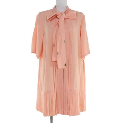 未使用品 ルイヴィトン ラヴァリエールプリーツドレス 38 1AGP36