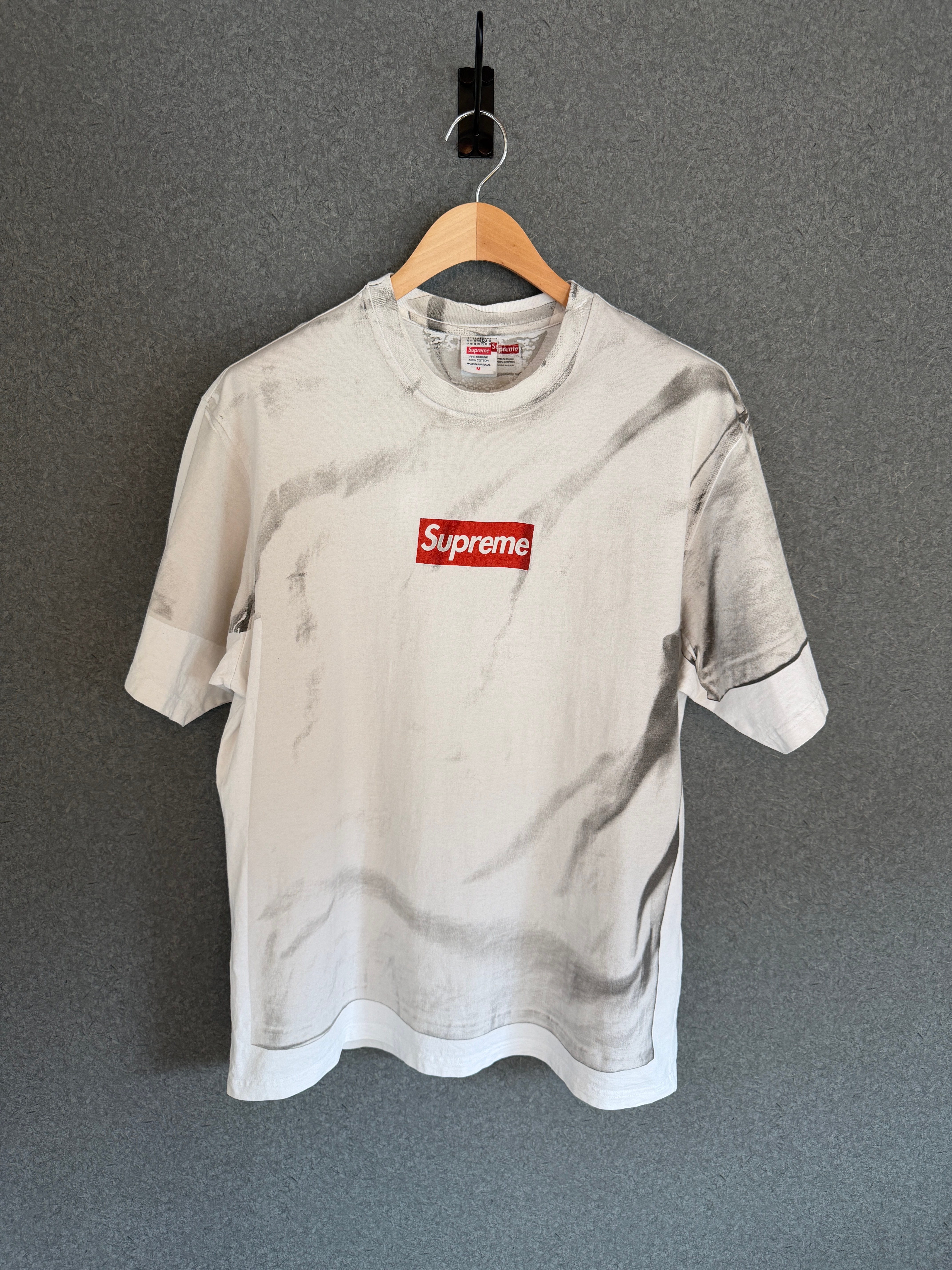 Supreme x MM6 Maison Margiela Box Logo Tee "White"