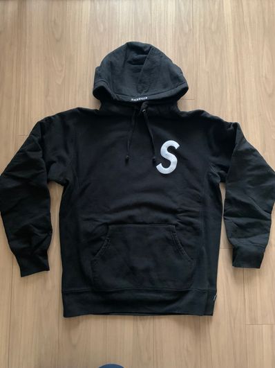 Supreme S Logo Hooded Sweatshirt "Black" (20SS)