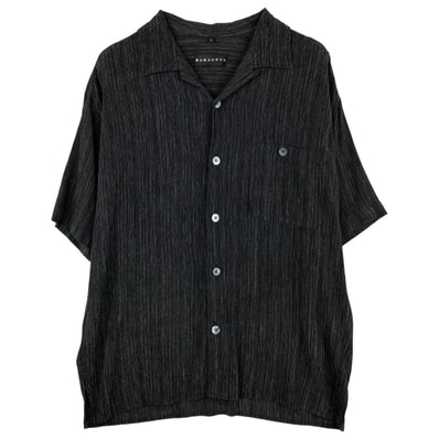 古着 バラクータ BARACUTA 総柄 半袖 オープンカラー レーヨンシャツ ボックスシャツ USA製 メンズL相当/eaa607605