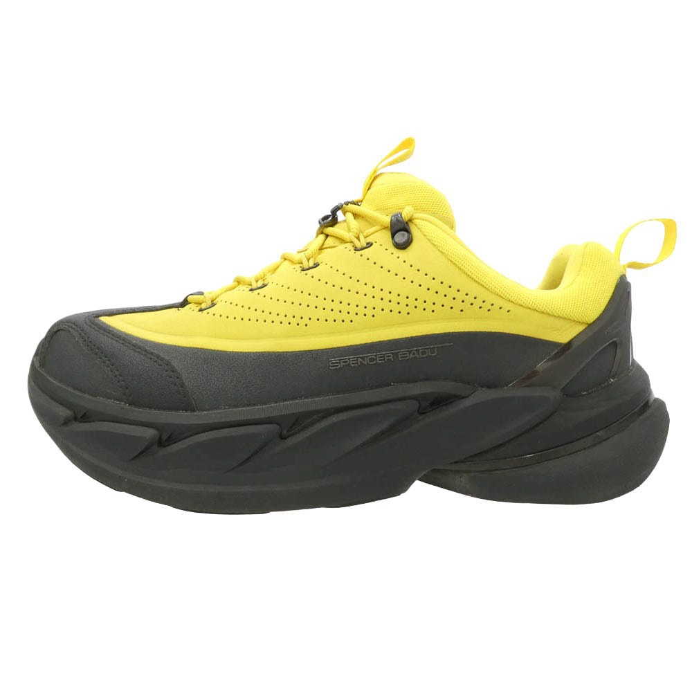 HOKA ONE ONE ホカ オネオネ 1171360-ZTB × Spencer Badu スペンサー バドゥ ELEVON X エレヴォン ローカット スニーカー ブラック系 イエロー系 26.5cm【中古】