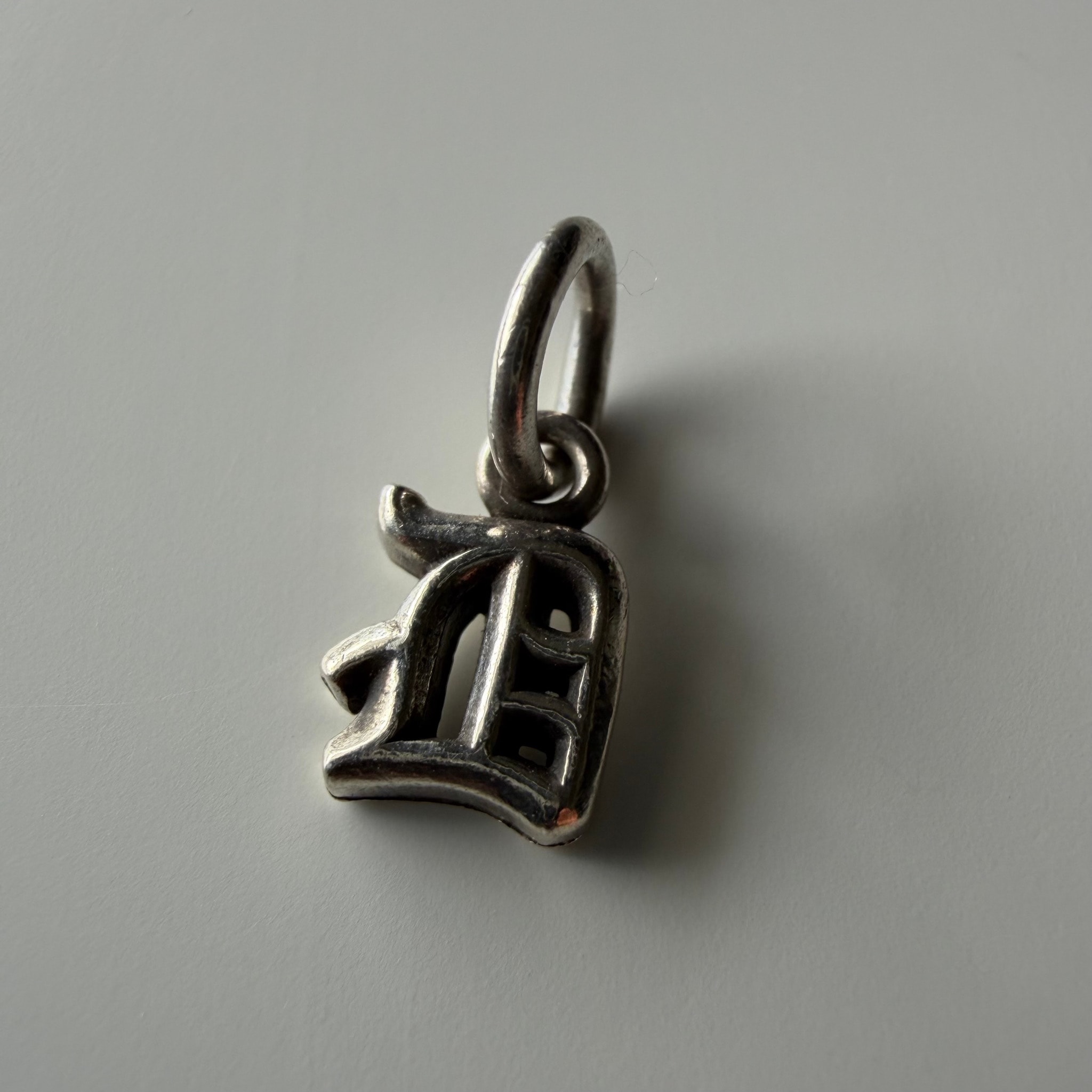 Chrome Hearts Alphabet Stack Charm D Initial Charm "Silver"