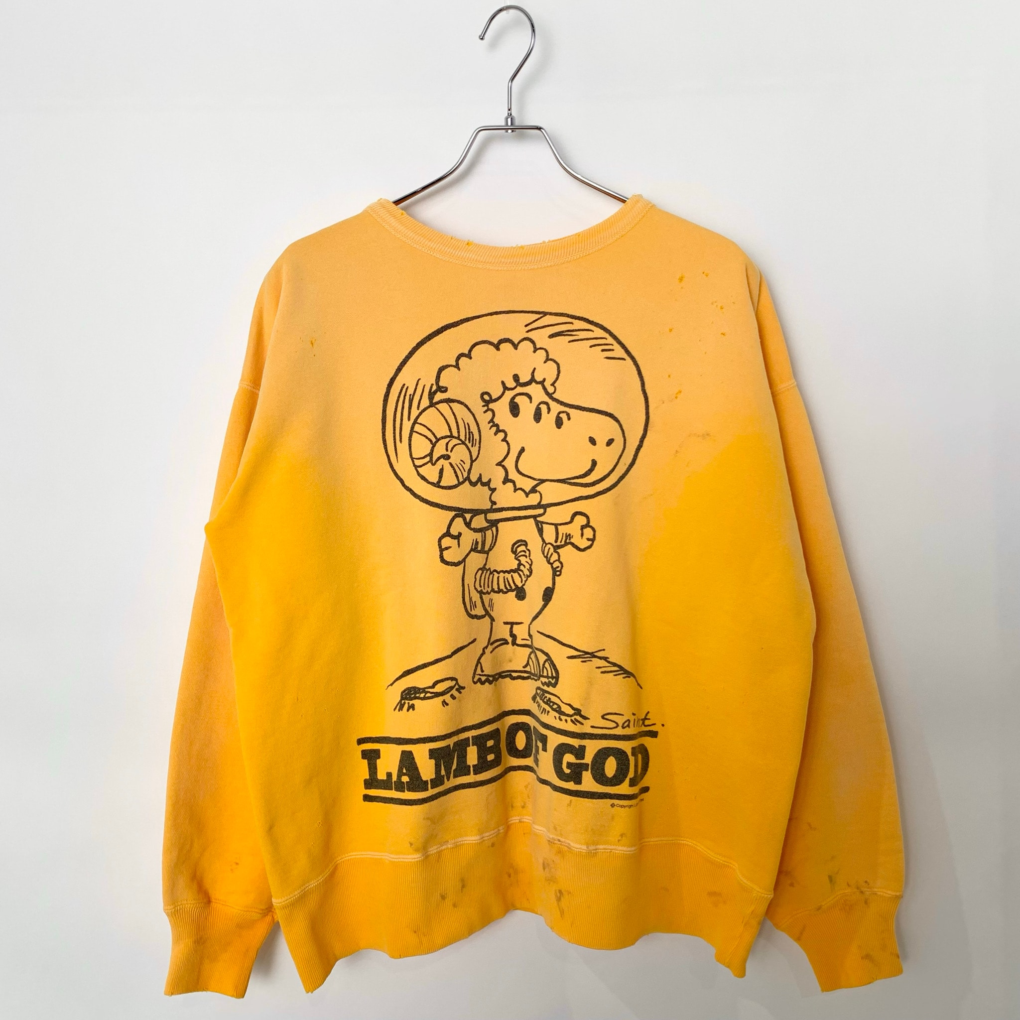 Saint Mxxxxxx Crw Sweat_LMB OF GD "Yellow" 24SS