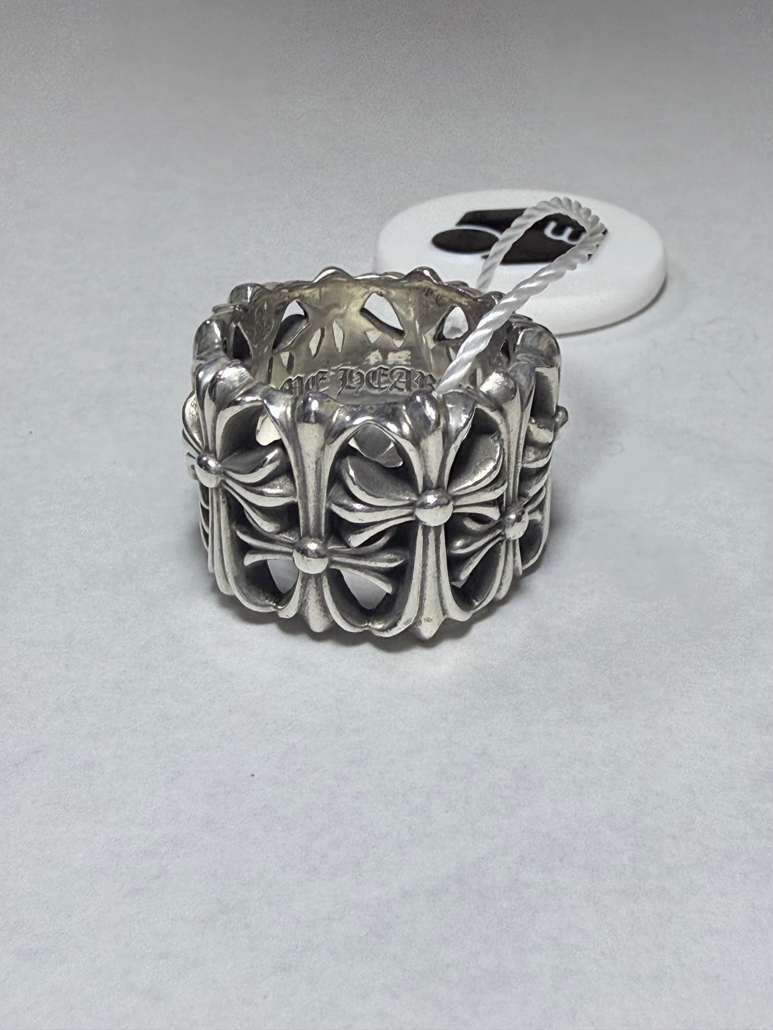Chrome Hearts Cemetery Cross RIng "Silver"